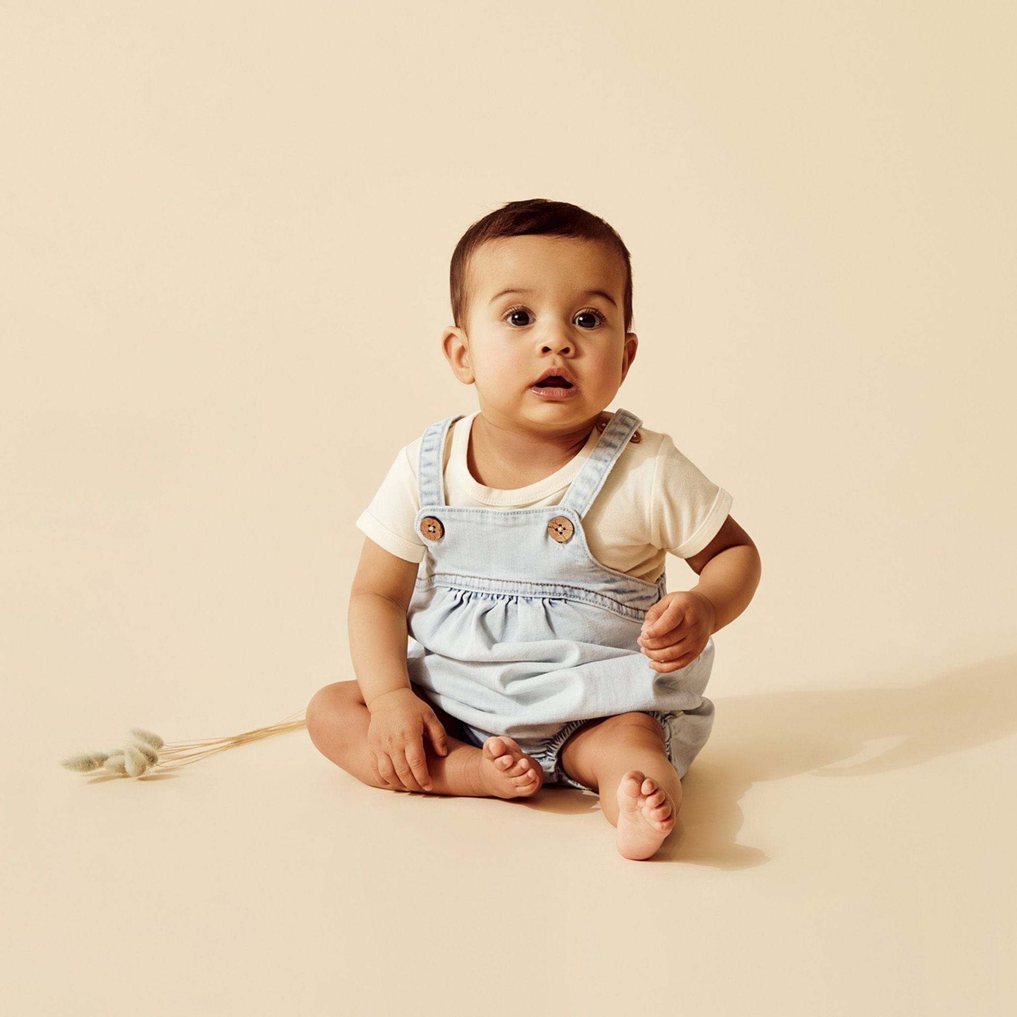 Wilson & Frenchy Unisex Onesie Denim Bodysuit