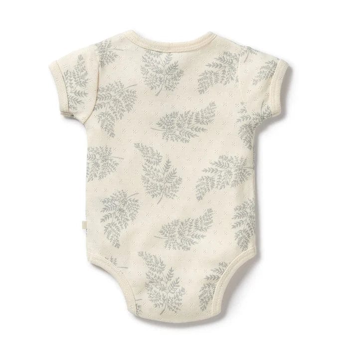 Wilson & Frenchy Unisex Onesie Forever Ferns Organic Pointelle Bodysuit