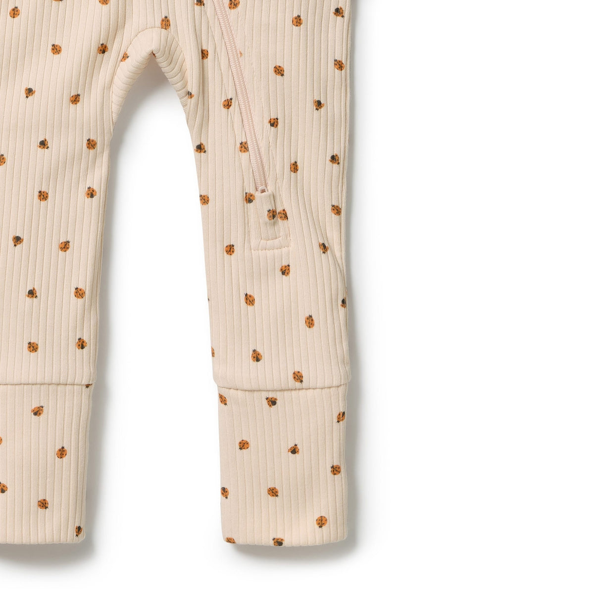 Wilson & Frenchy Unisex Onesie Little Lady Bugs Organic Zipsuit with Feet
