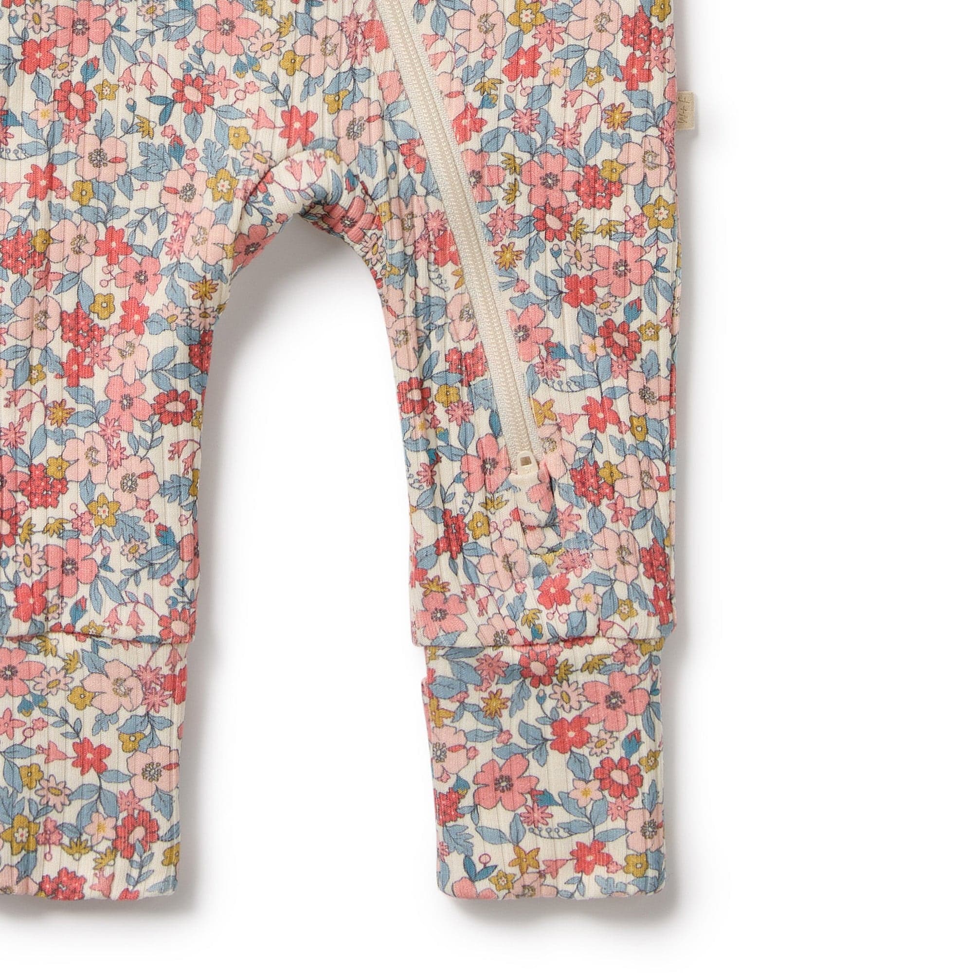Wilson & Frenchy Unisex Onesie Summer BloomOrganic Zipsuit with Feet