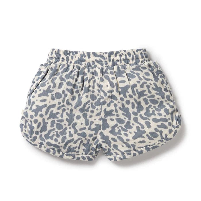 Wilson & Frenchy Unisex Pants Blue Coral Organic Crinkle Short