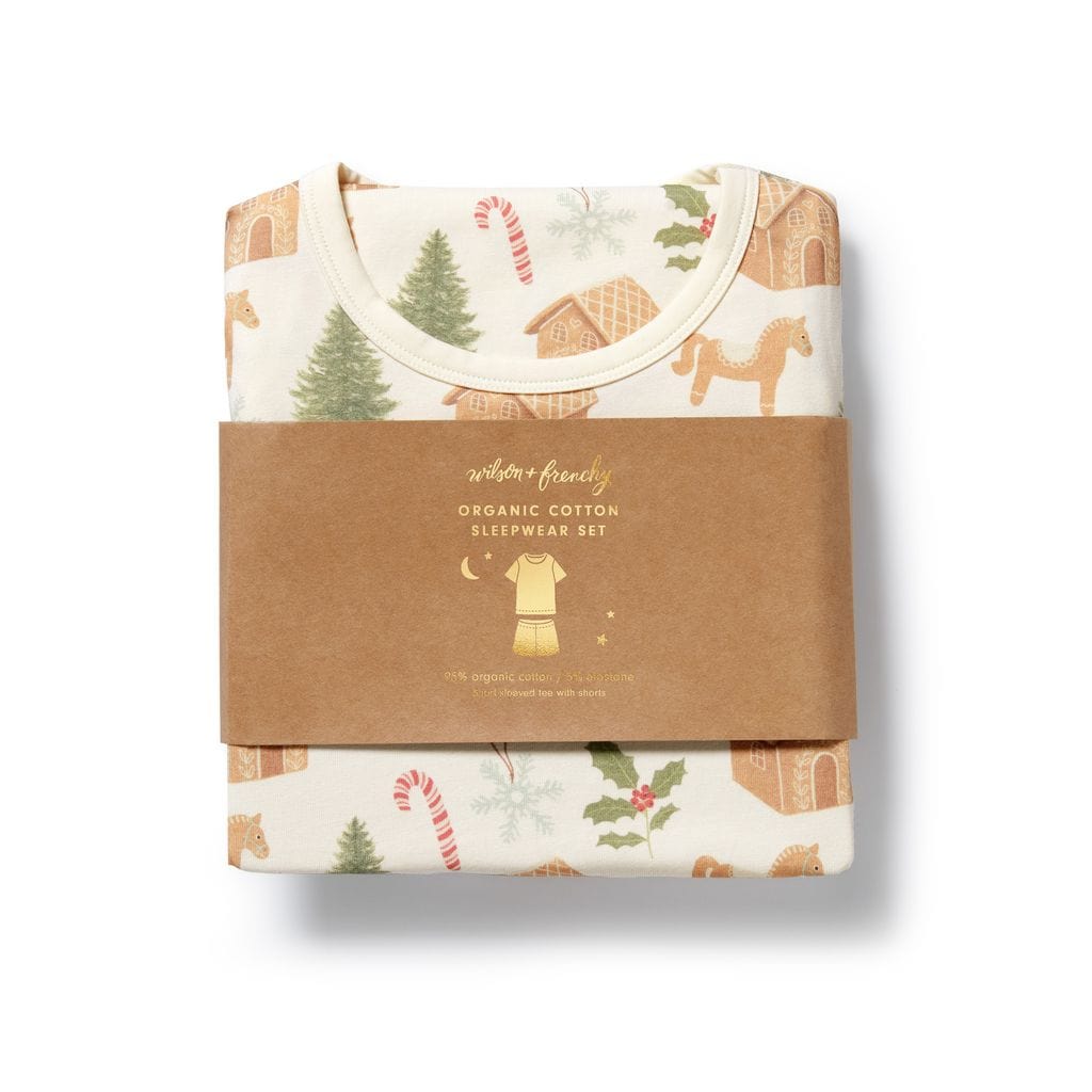 Wilson & Frenchy Unisex Sleepware 2Y Holly Jolly Magic Short Sleeved Pyjamas