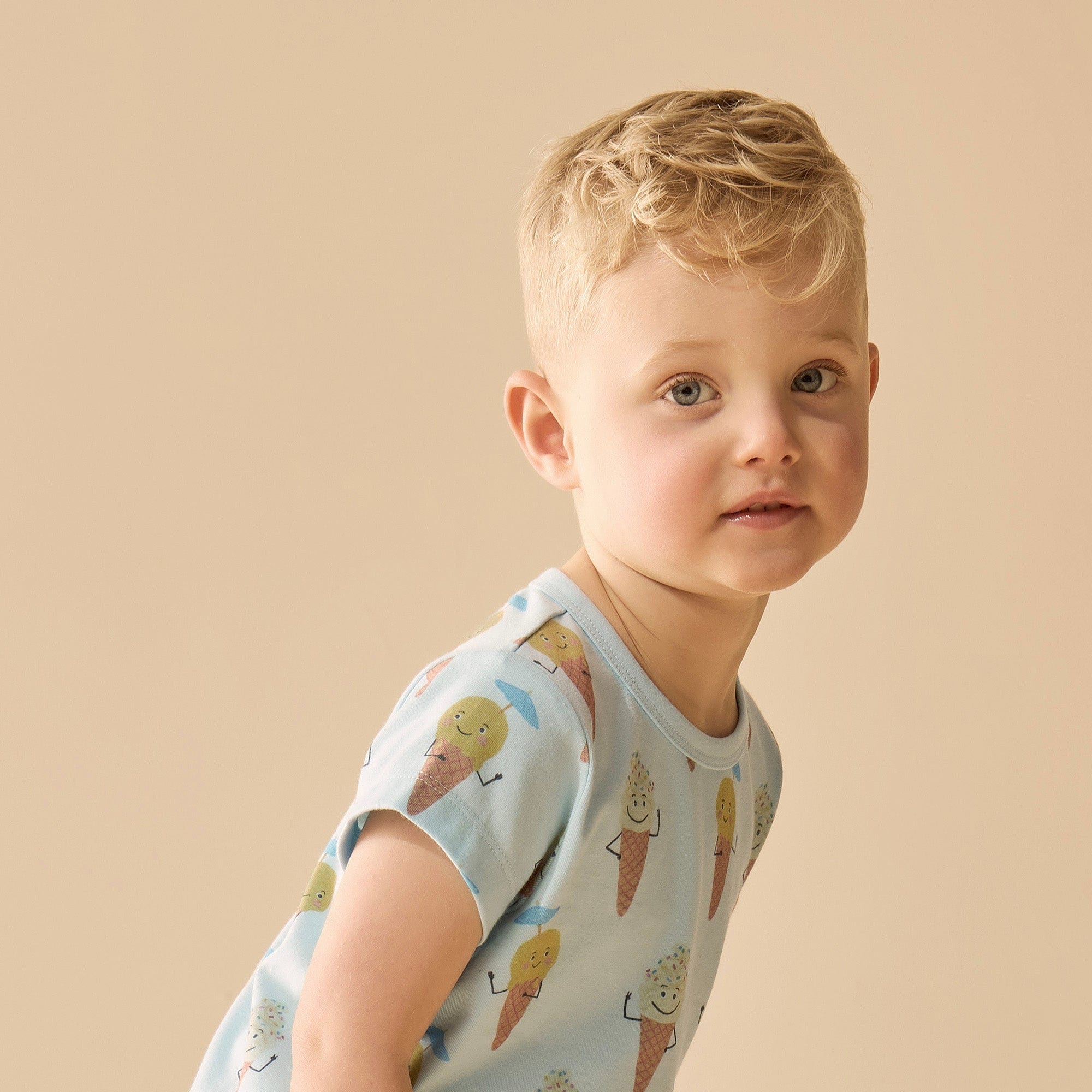 Wilson & Frenchy Unisex Sleepware Frosty Friends Organic Short Sleeved Pyjamas