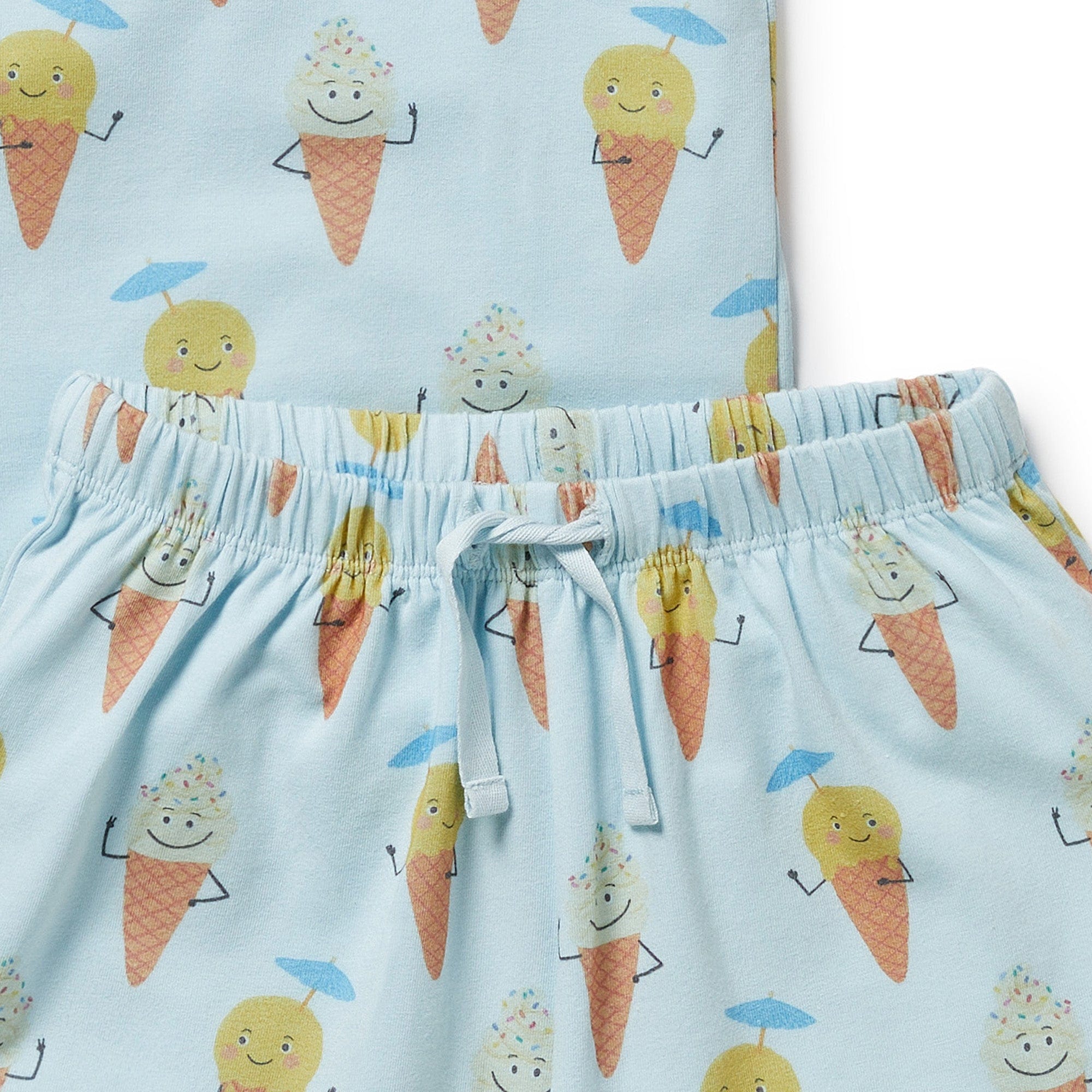 Wilson & Frenchy Unisex Sleepware Frosty Friends Organic Short Sleeved Pyjamas