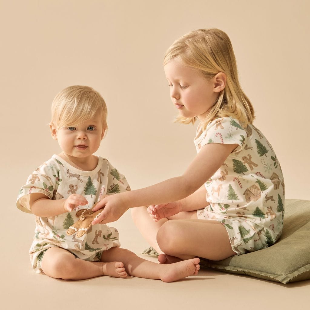 Wilson & Frenchy Unisex Sleepware Holly Jolly Magic Short Sleeved Pyjamas