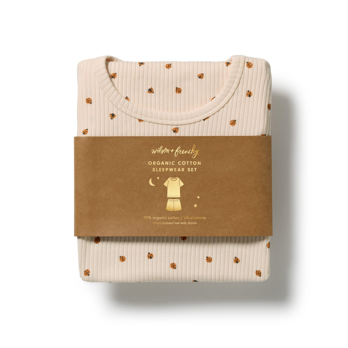 Wilson & Frenchy Unisex Sleepware Little Lady Bugs Organic Short Sleeved Pyjamas