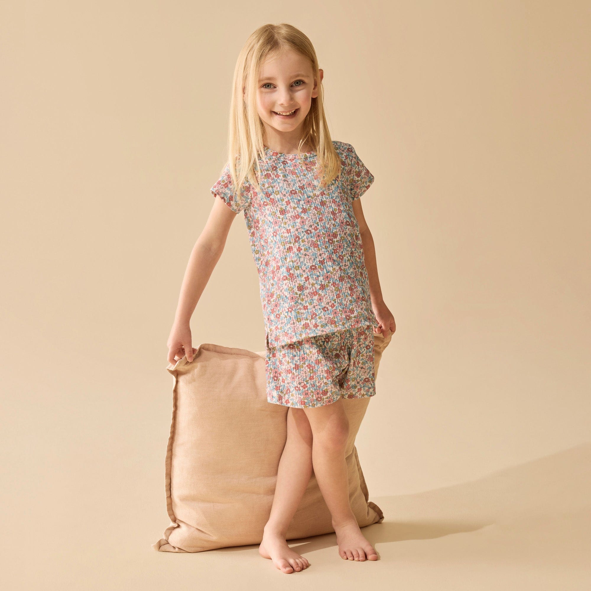 Wilson & Frenchy Unisex Sleepware Summer Bloom Organic Short Sleeved Pyjamas