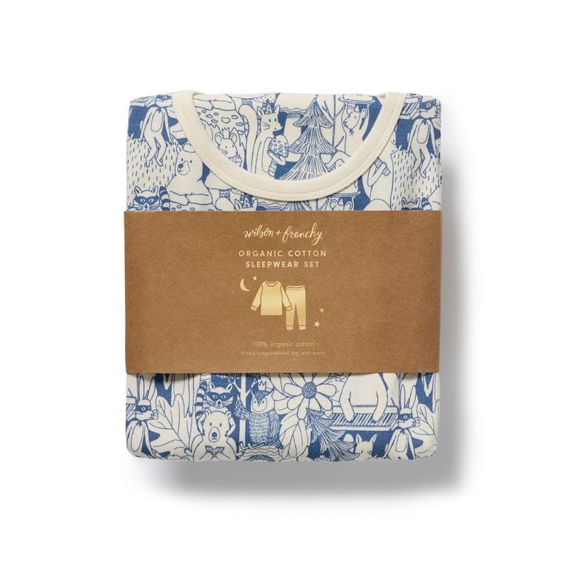 Wilson & Frenchy Unisex Sleepware Woodland Adventures Organic Long Sleeved Pyjama