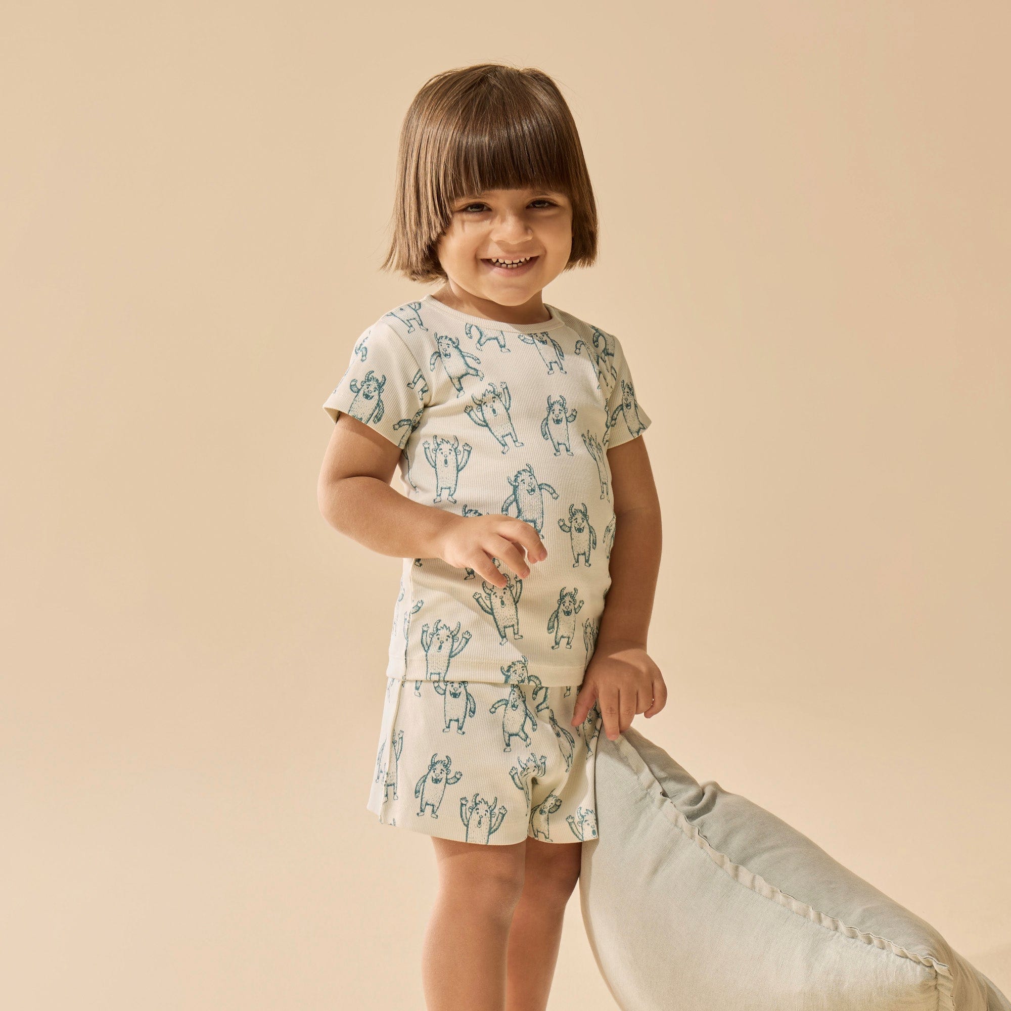 Wilson & Frenchy Unisex Sleepware Yeti Organic Short Sleeved Pyjamas