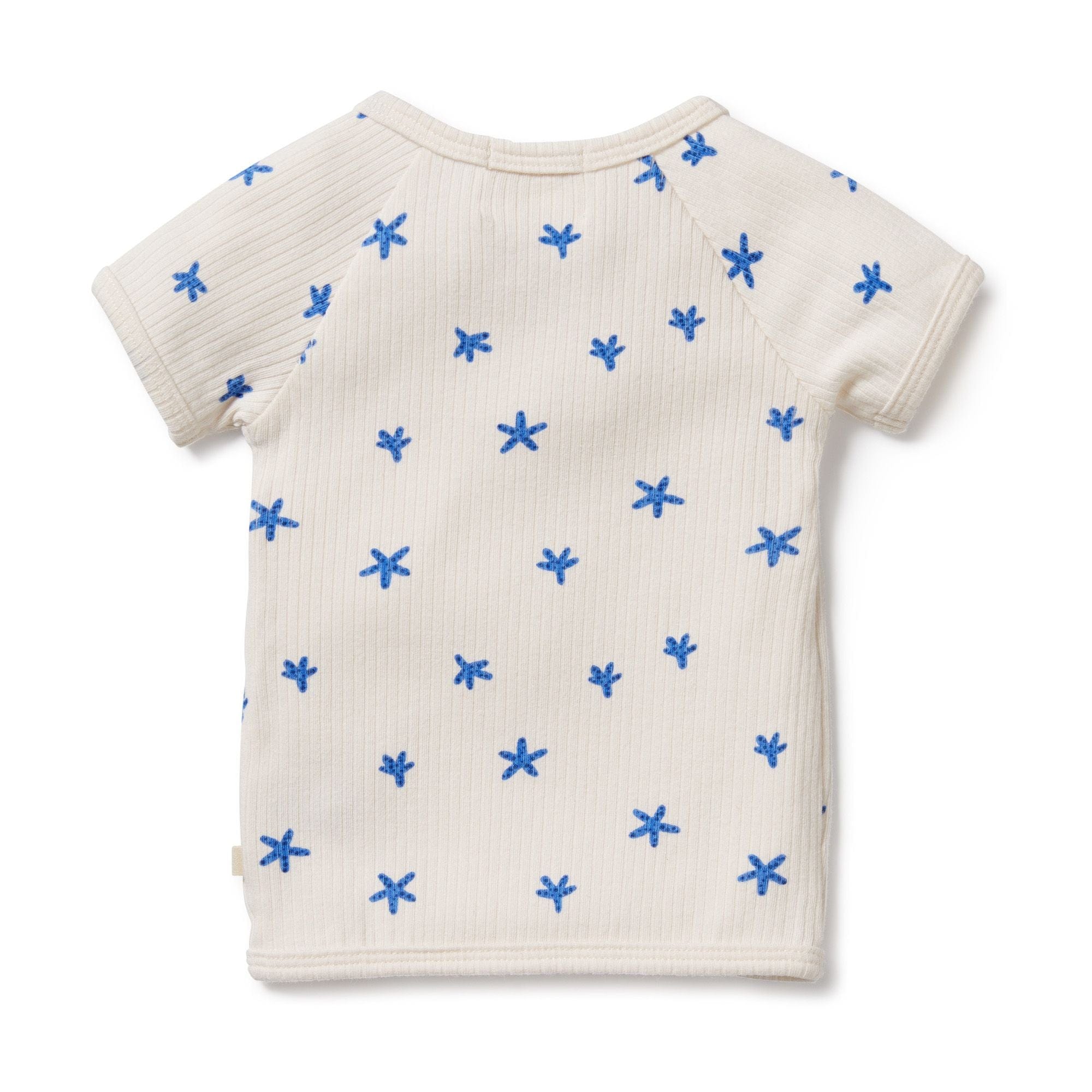 Wilson & Frenchy Unisex T-shirt Little Starfish Organic Rib Kimono Top