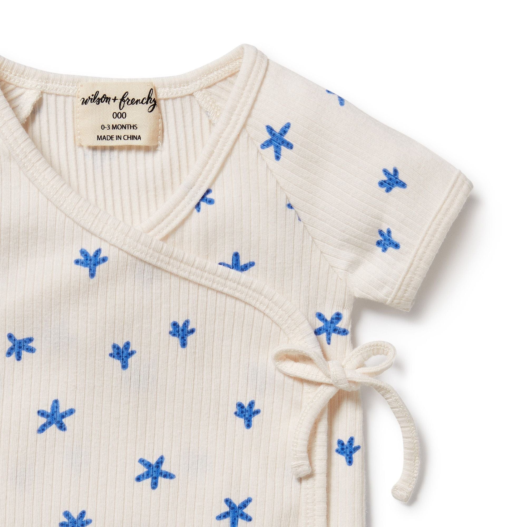 Wilson & Frenchy Unisex T-shirt Little Starfish Organic Rib Kimono Top
