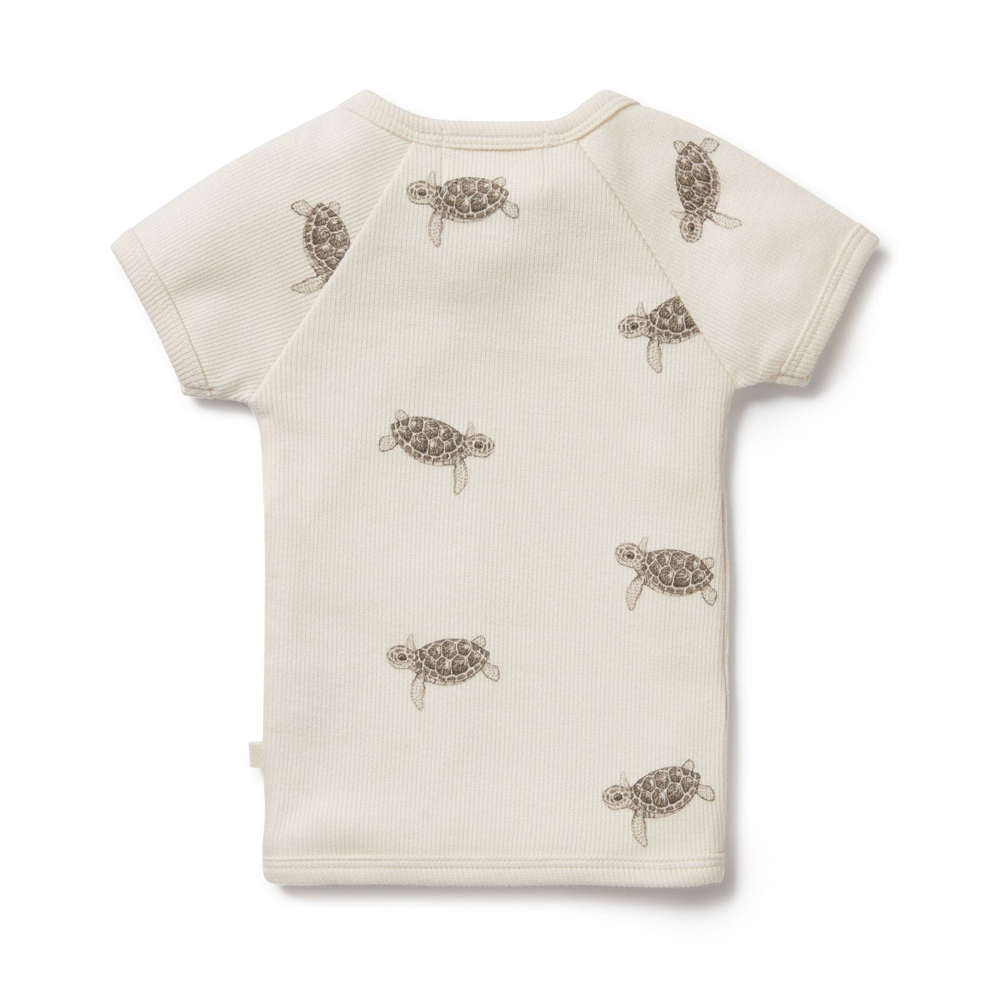 Wilson & Frenchy Unisex T-shirt Tiny Turtle Organic Kimono Top