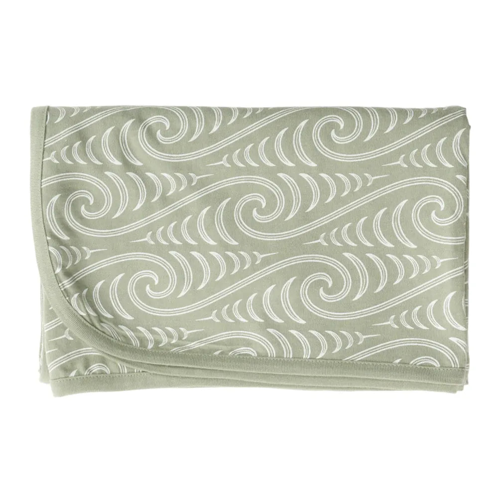 Woolbabe Accessory Blanket BO & KO Collab Swaddle Blanket - Flax Ngaru