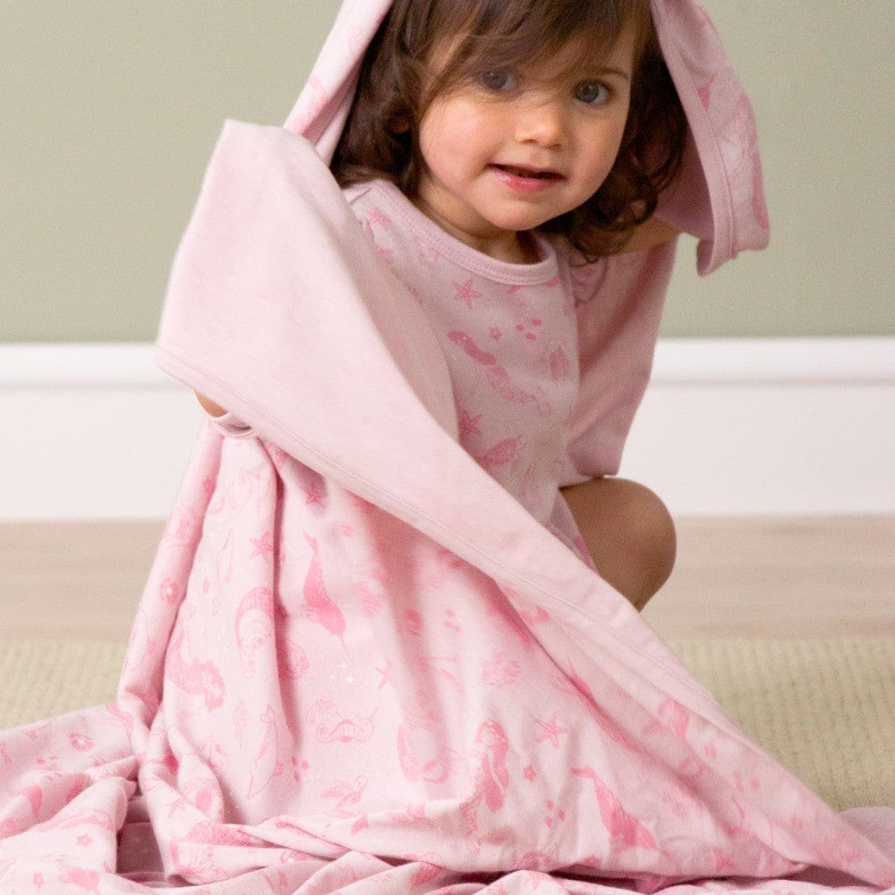 Woolbabe Accessory Blanket Merino/Organic Cotton Swaddle/Blanket - Shell Mermaids