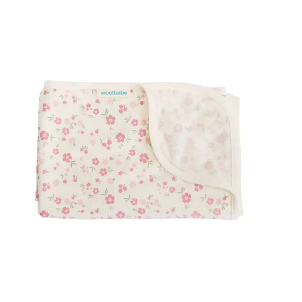 Woolbabe Accessory Blanket Merino/Organic Cotton Swaddle/Blanket - Vintage Bloom