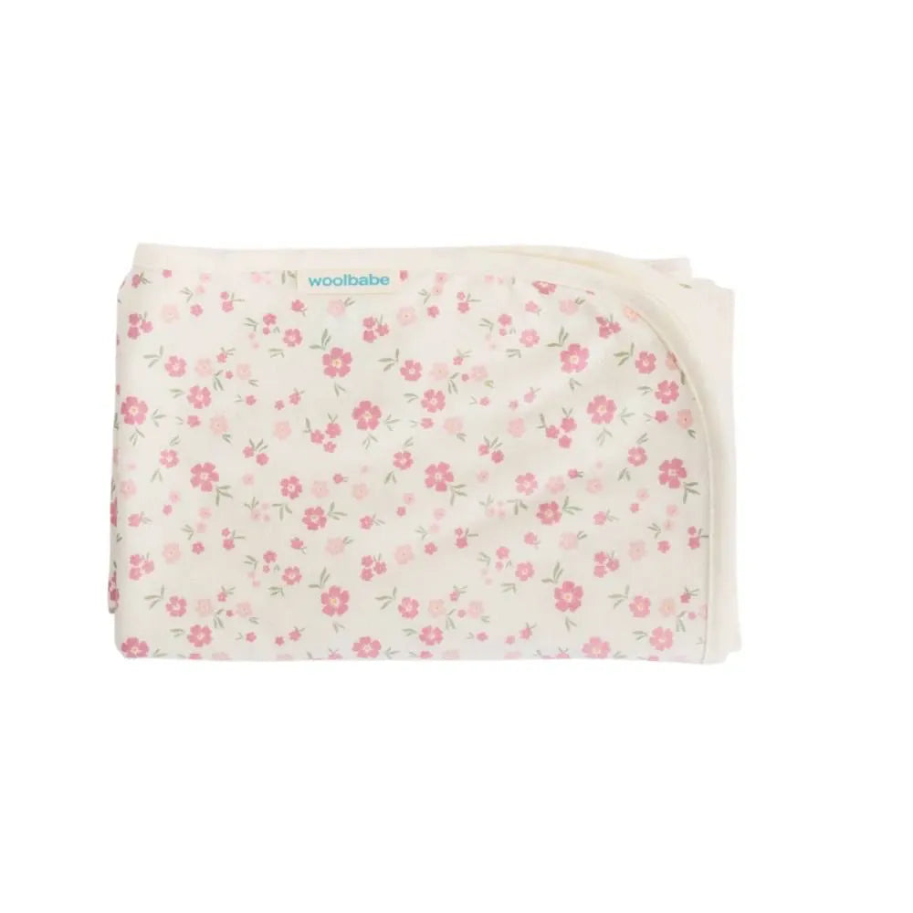 Woolbabe Accessory Blanket Merino/Organic Cotton Swaddle/Blanket - Vintage Bloom