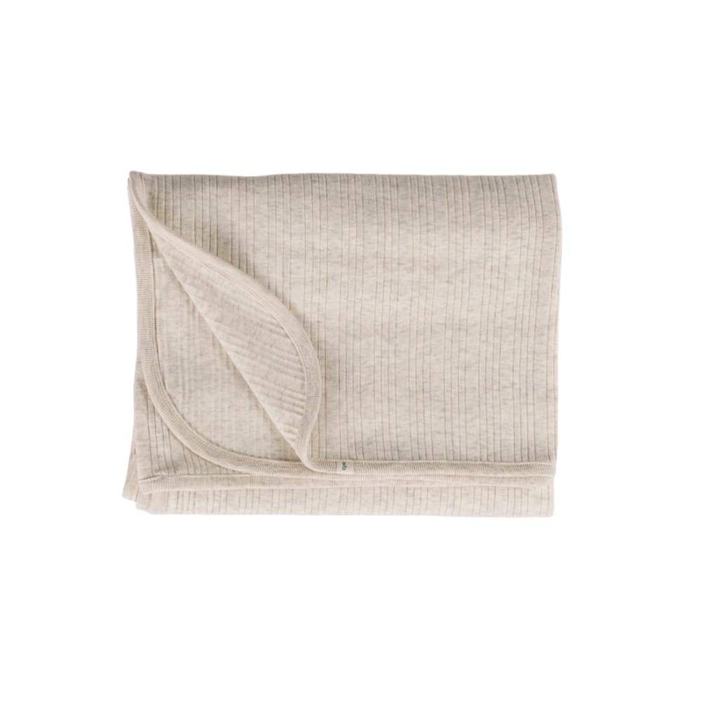 Woolbabe Accessory Blanket Organic Cotton/Merino Swaddle Blanket - Natural Marl