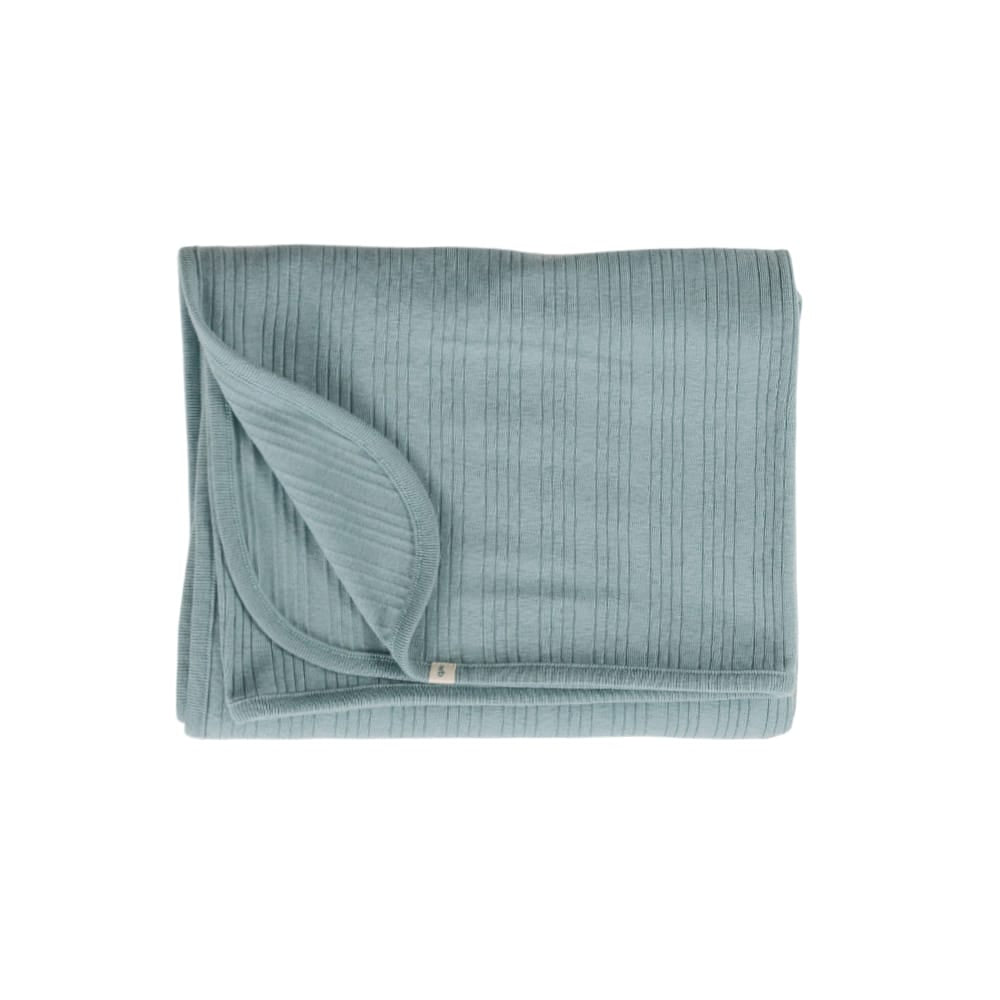 Woolbabe Accessory Blanket Organic Cotton/Merino Swaddle Blanket - Tide Marl