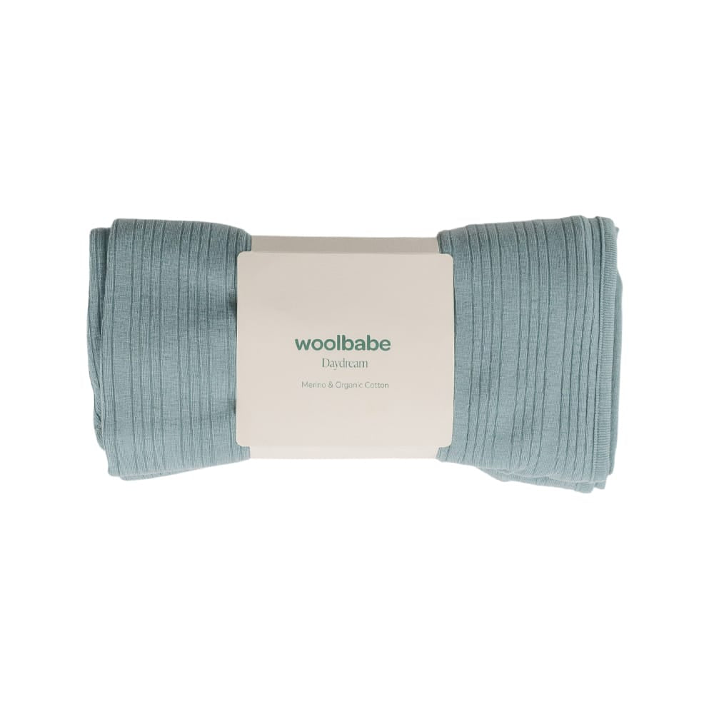 Woolbabe Accessory Blanket Organic Cotton/Merino Swaddle Blanket - Tide Marl
