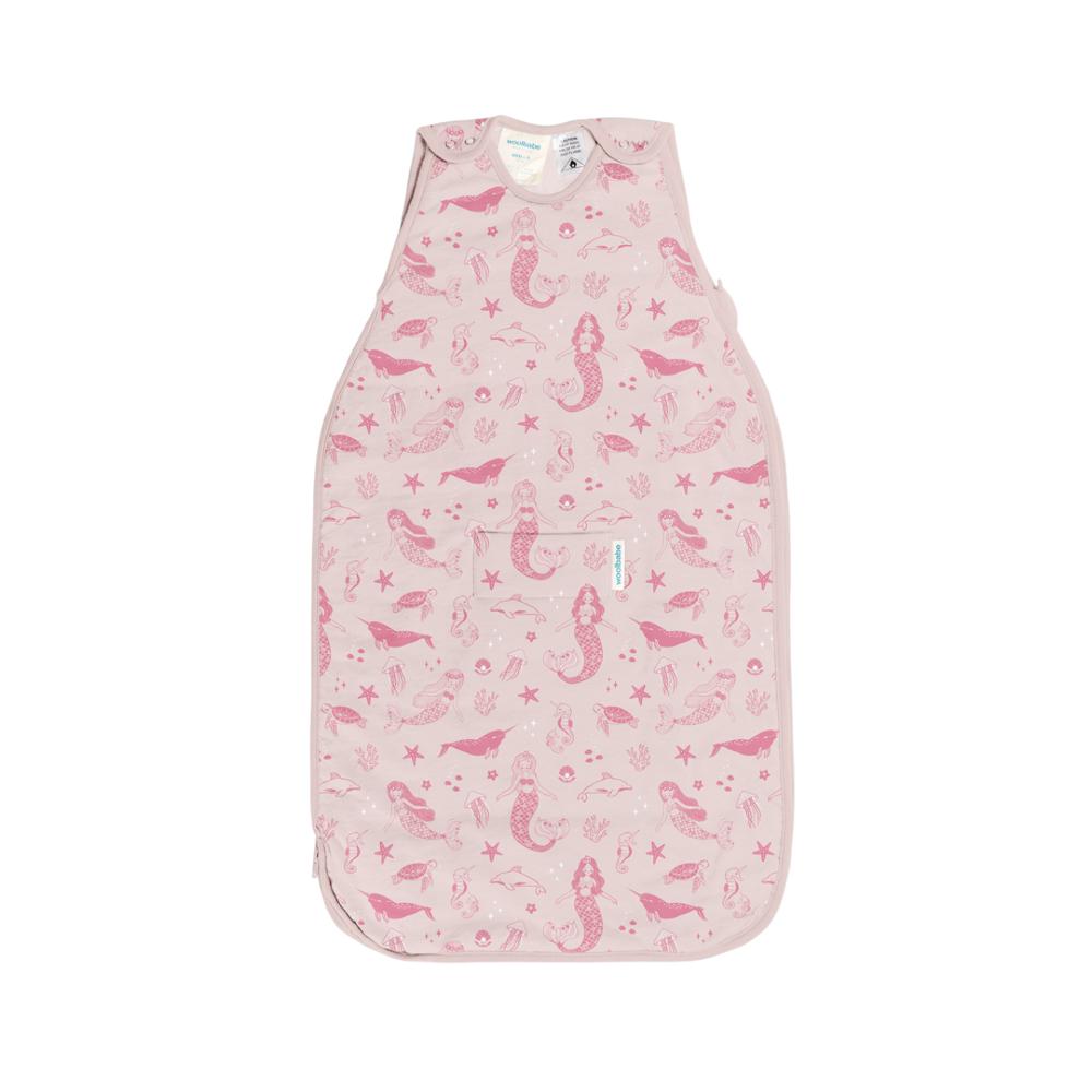 Woolbabe Linen 0-9M Mini 3-Seasons Sleeping Bag - Shell Mermaids