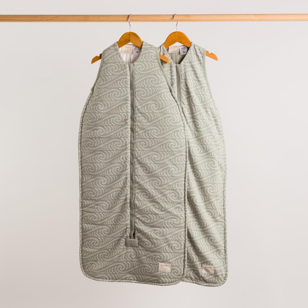 Woolbabe Linen 3-24M 3 Seasons Front Zip Sleeping Bag - Flax Ngaru