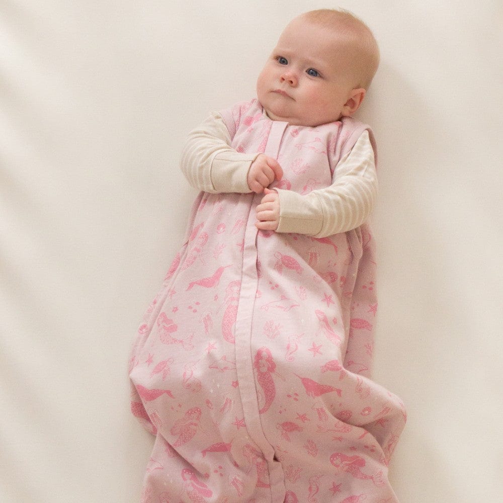 Woolbabe Linen 3-24M 3 Seasons Front Zip Sleeping Bag Shell Mermaids