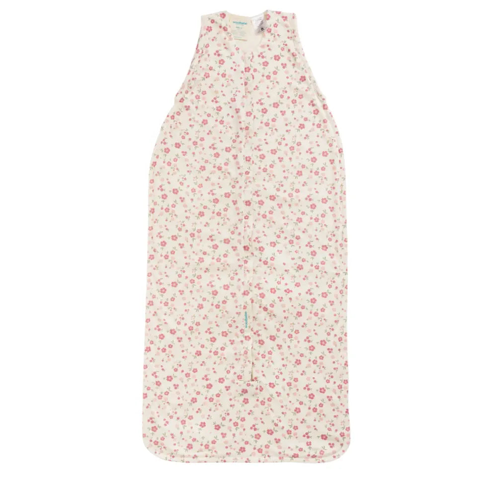 Woolbabe Linen 3-24M 3 Seasons Front Zip Sleeping Bag - Vintage Bloom