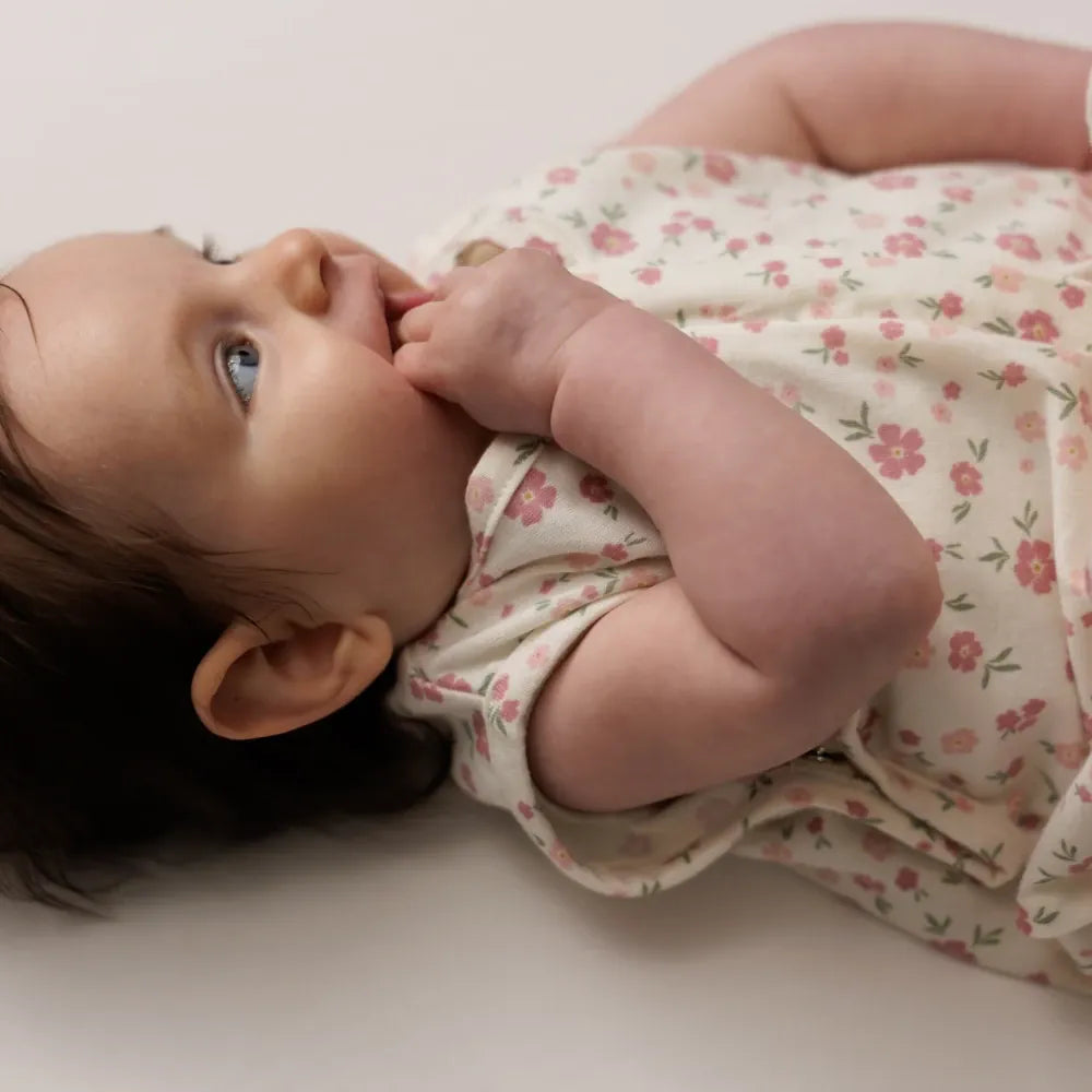 Woolbabe Linen 3-24M Summer Merino/Organic Cotton Sleeping Bag - Vintage Bloom