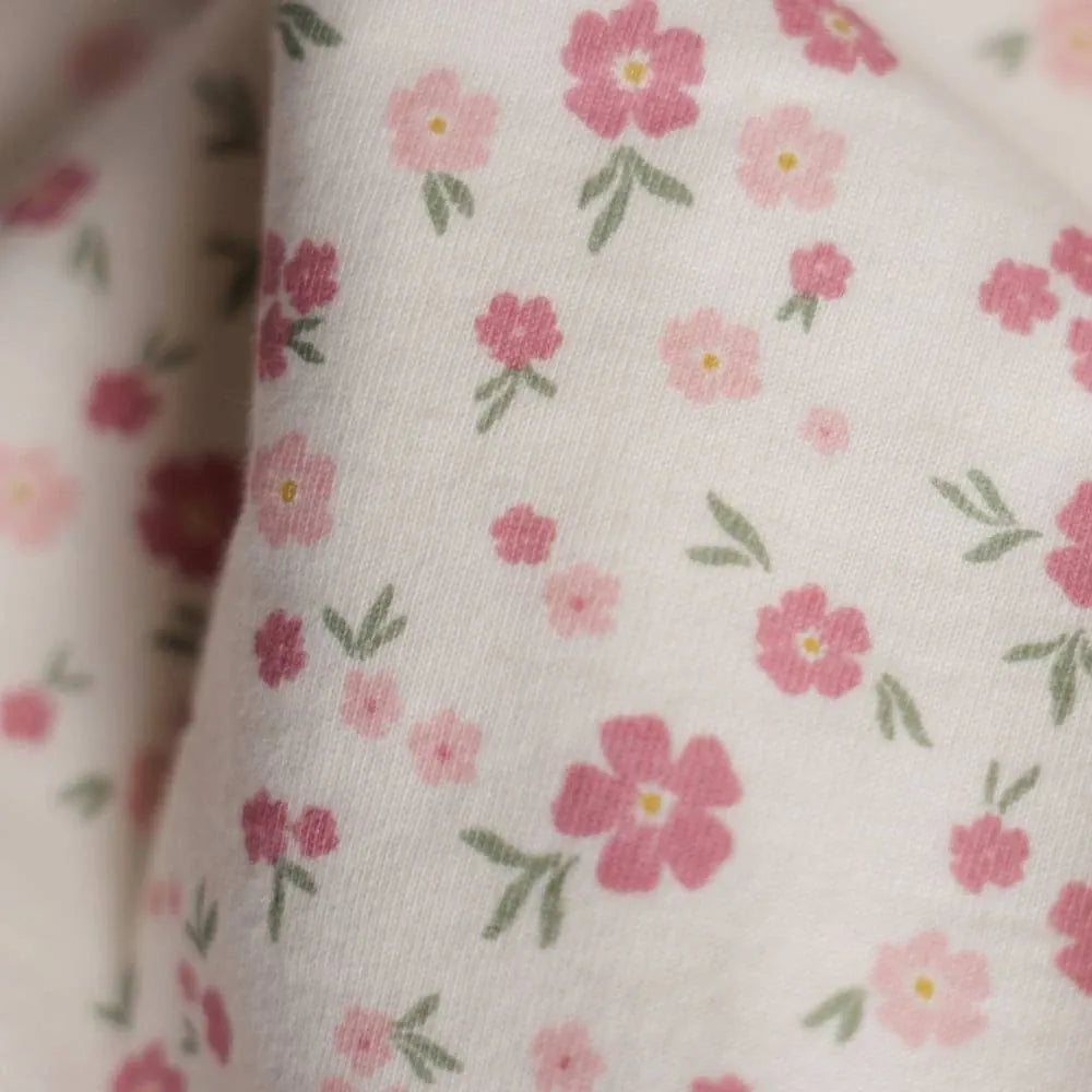 Woolbabe Linen 3 Seasons Front Zip Sleeping Bag - Vintage Bloom
