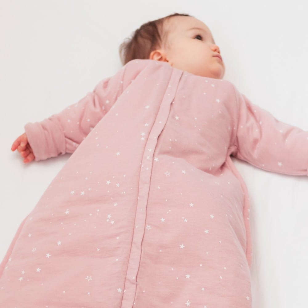 Woolbabe Linen 6-24M Woolbabe Merino Duvet Front Zip Sleeping Bag with Sleeves - Dusk Stars