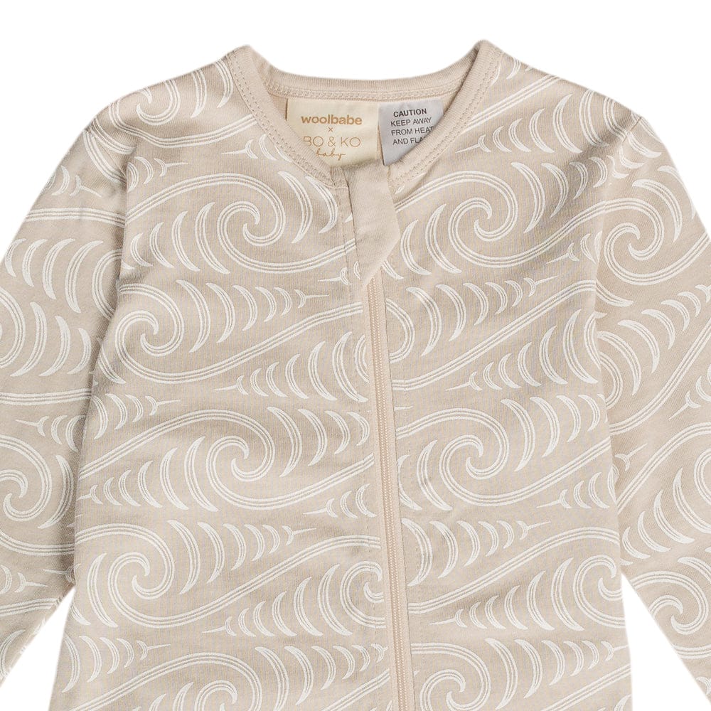 Woolbabe Unisex Sleepware BO & KO Collab Pyjama Suit - Ngaru