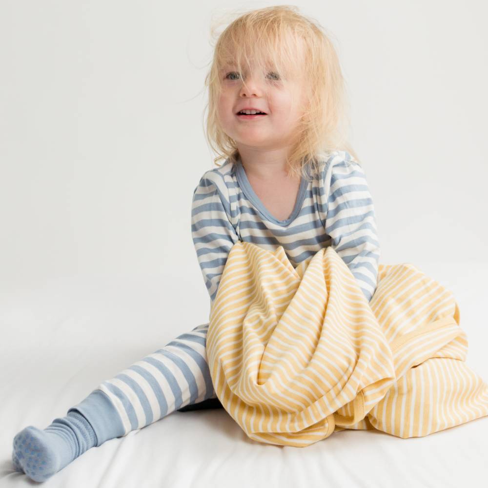 Woolbabe Unisex Sleepware Merino/Organic Cotton Winter Pyjamas - Glacier