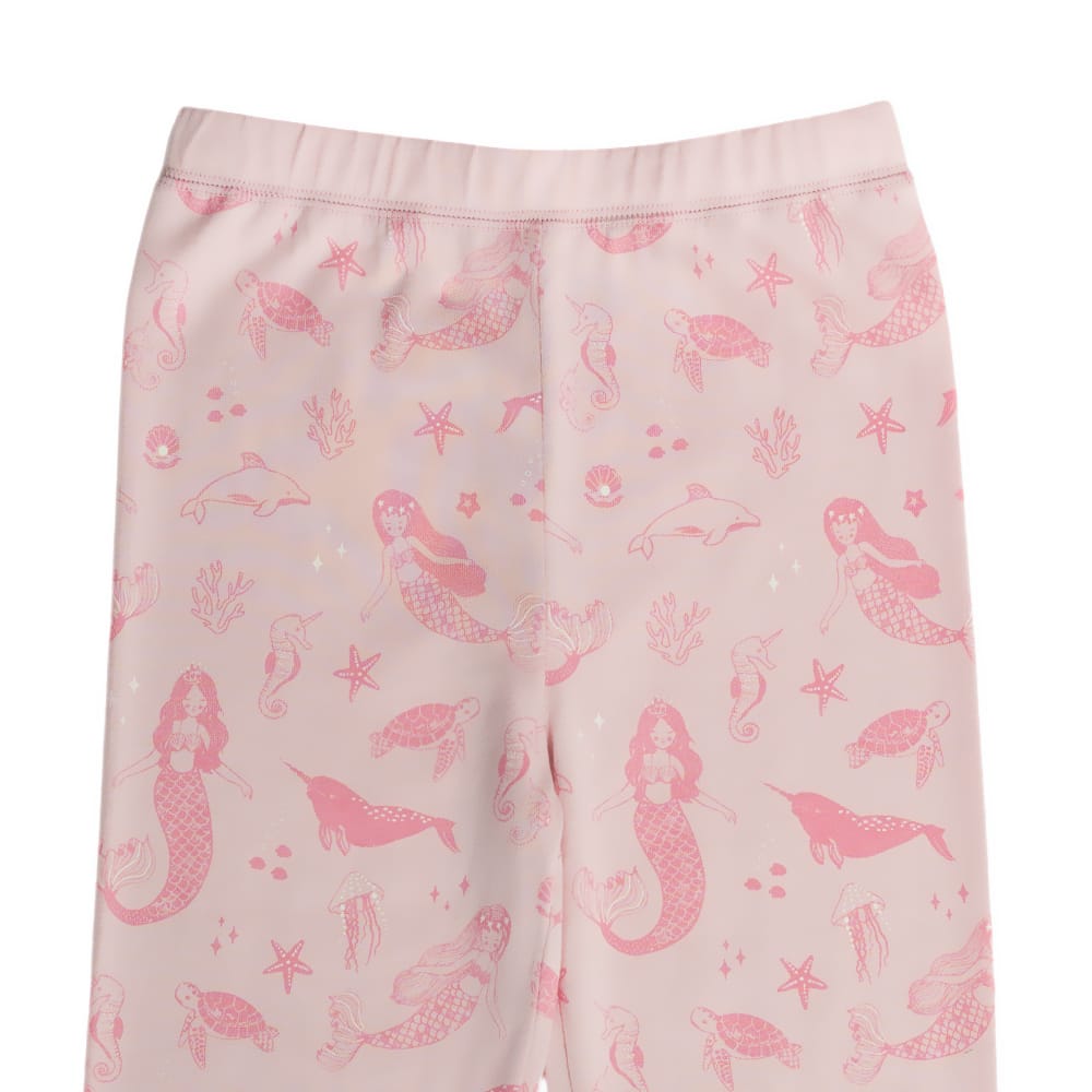 Woolbabe Unisex Sleepware Merino/Organic Cotton Winter Pyjamas - Shell Mermaids