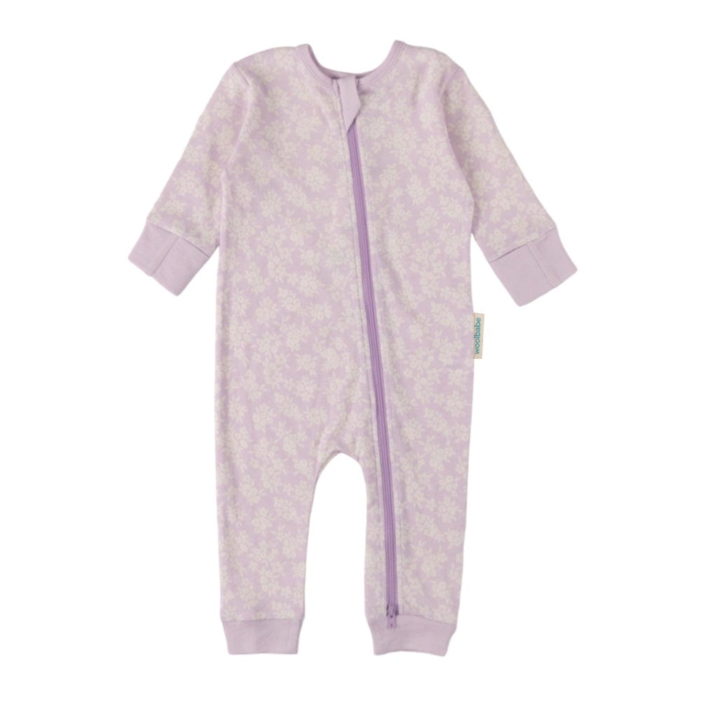 Woolbabe Unisex Sleepware Woolbabe Merino/Organic Cotton PJ Suit - Mauve Manuka