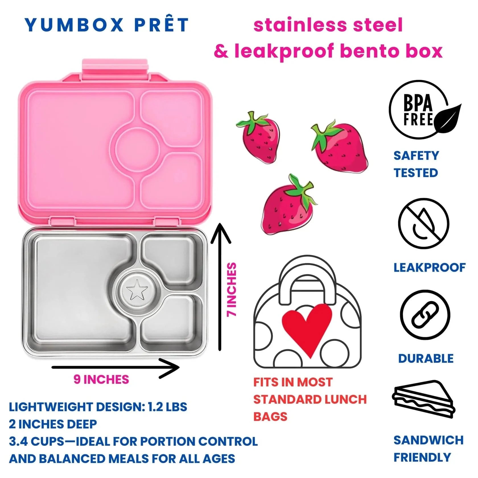 Yumbox Accessory Feeding Yumbox Prêt - Versailles Pink