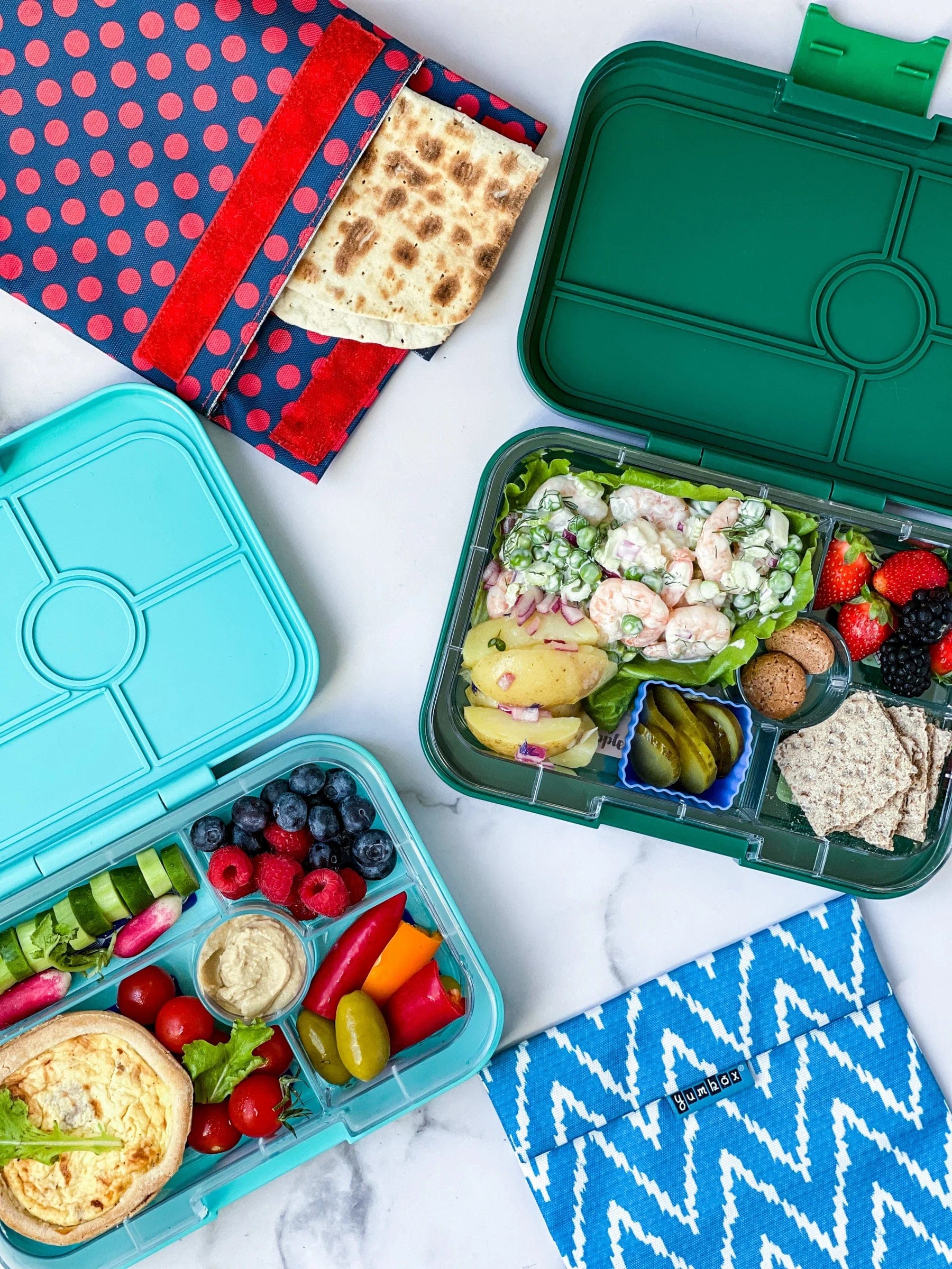 Yumbox Accessory Feeding Yumbox Tapas -Antibes Blue (Jungle Tray)