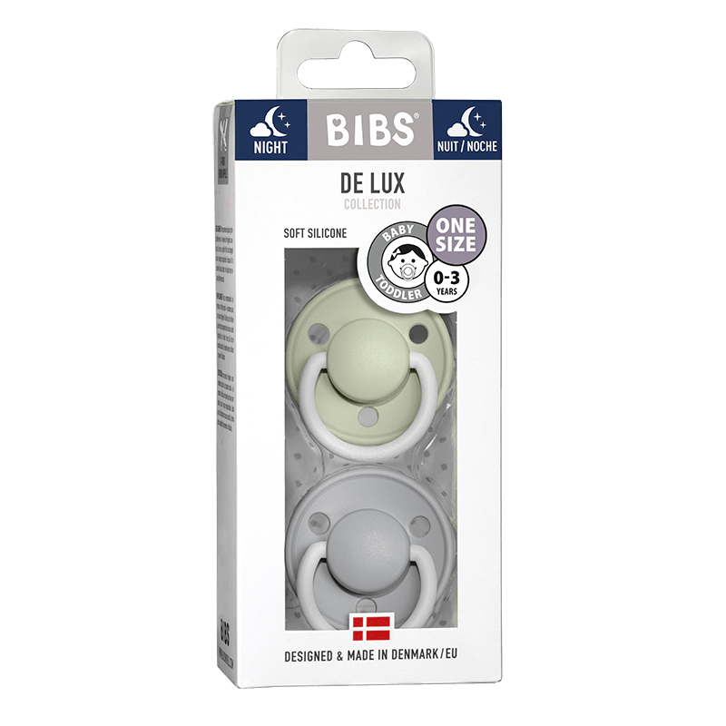 Bibs Baby Accessory BIBS De Lux Silicone 2 Pack - Night Glow - One Size