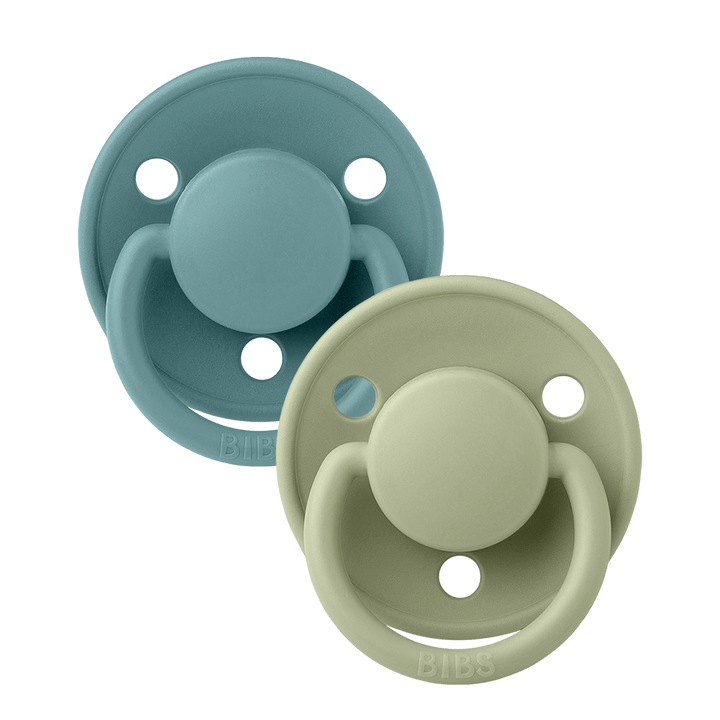 Bibs Baby Accessory Island Sea/Sage BIBS De Lux Silicone 2 Pack - One Size