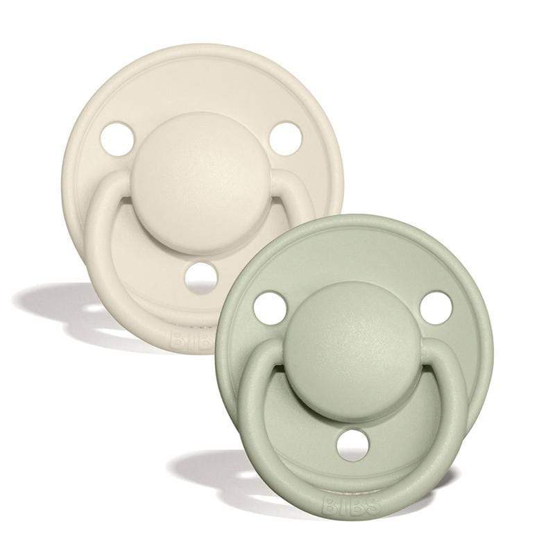 Bibs Baby Accessory Ivory/Sage BIBS De Lux Silicone 2 Pack - One Size