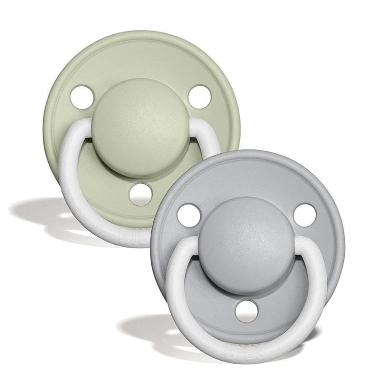 Bibs Baby Accessory Sage/Cloud BIBS De Lux Silicone 2 Pack - Night Glow - One Size