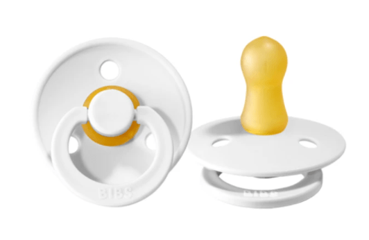 Bibs Baby Care White BIBS Pacifier 2 Pack - Size 2 (6-18M)