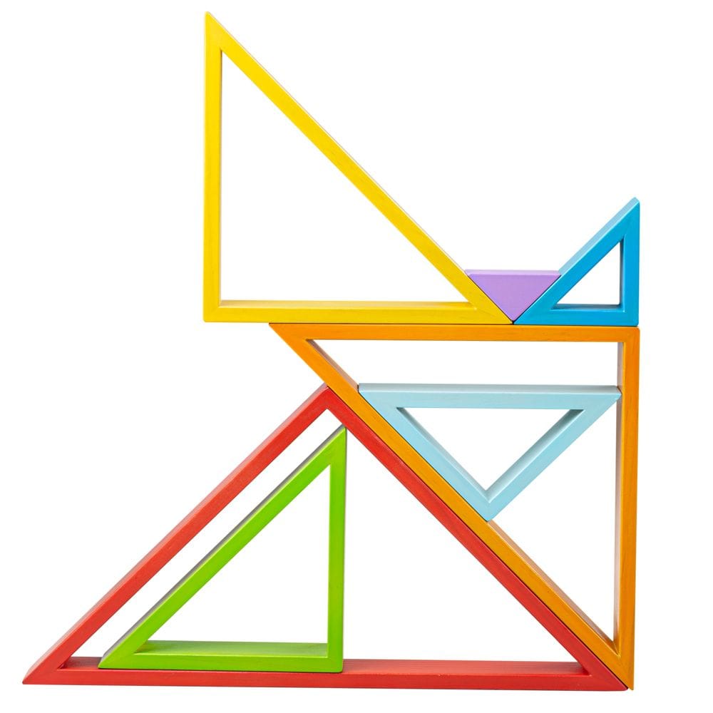 Big Jigs Toys Toys Wooden Stacking Triangles