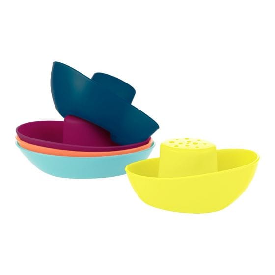 Boon Bath Toys Fleet Stacking Boats (5 Pieces)