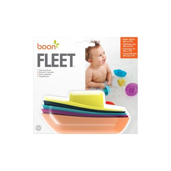 Boon Bath Toys Fleet Stacking Boats (5 Pieces)