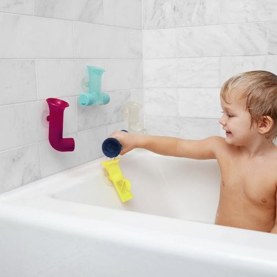 Boon Bath Toys Pipes Bath Toy - Navy/Yellow