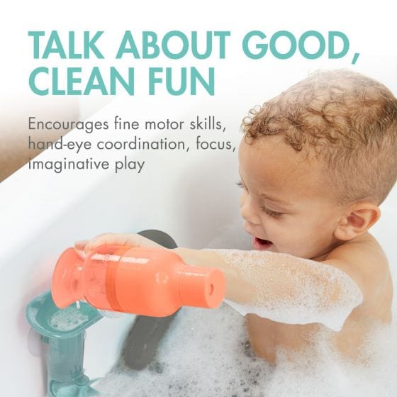 Boon Bath Toys Tubes Bath Toy - Coral/Multi