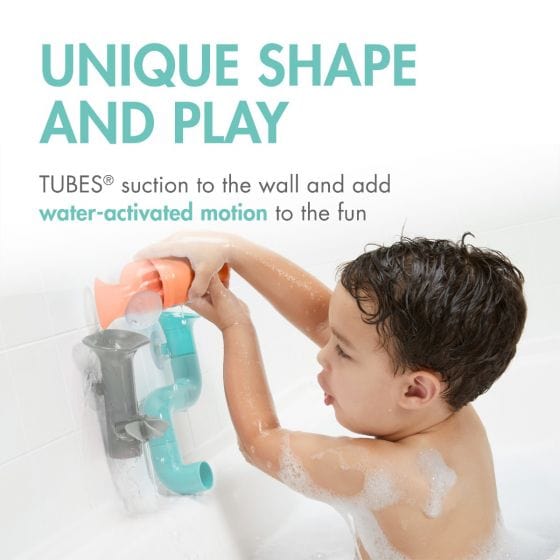 Boon Bath Toys Tubes Bath Toy - Coral/Multi