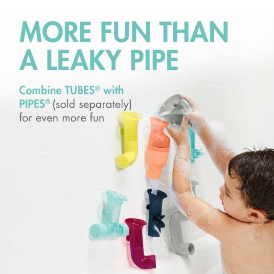 Boon Bath Toys Tubes Bath Toy - Coral/Multi