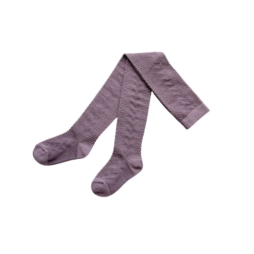 Burrow & Be Accessory Socks Footed Stockings - Dusky Violet