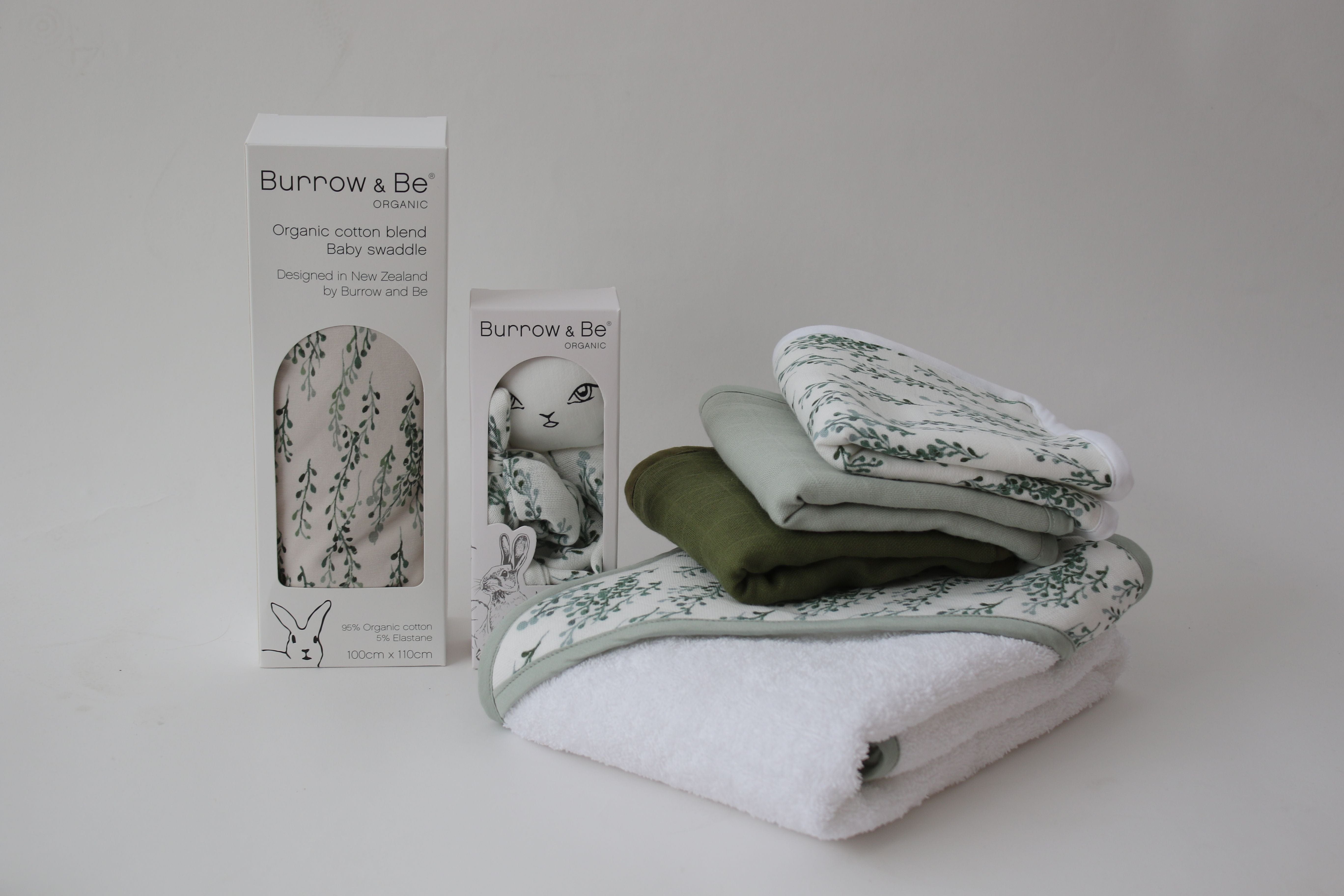 Burrow & Be Linen Bath String of Pearls Wash Cloth Set